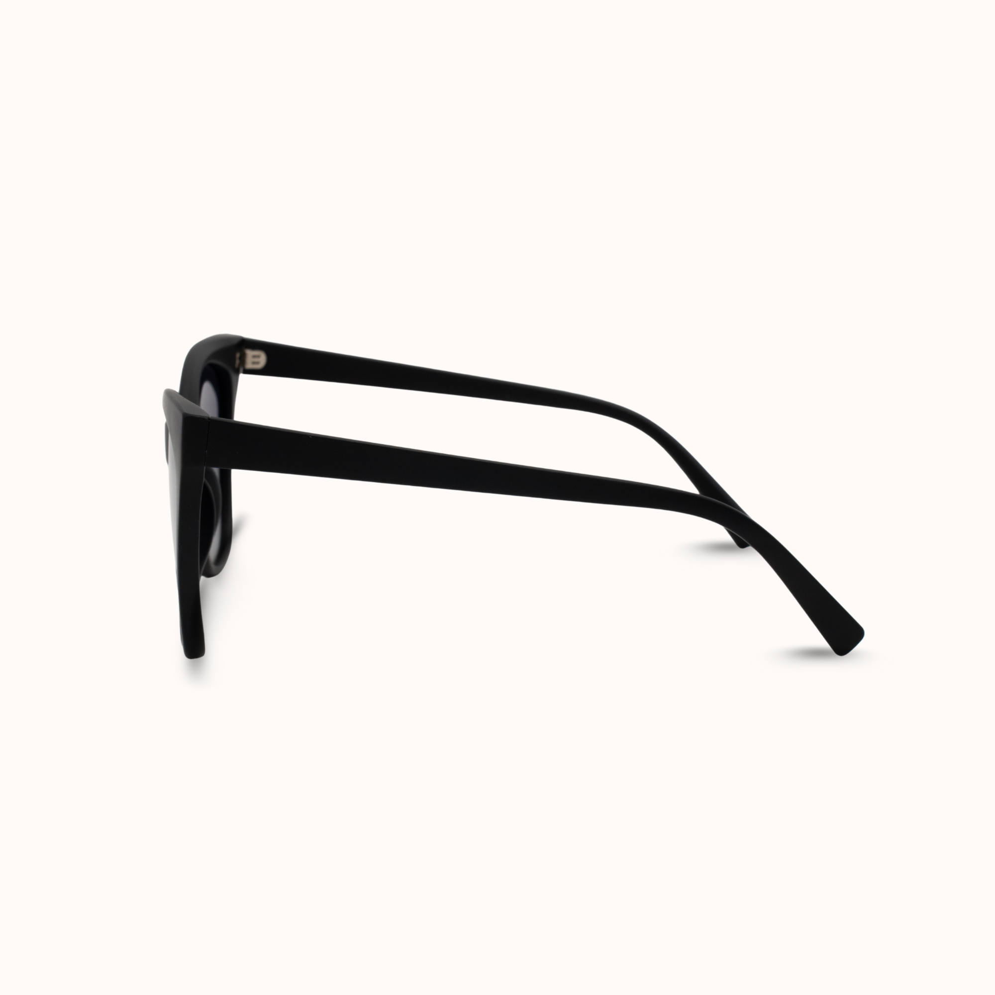 Black sunglasses on a white background