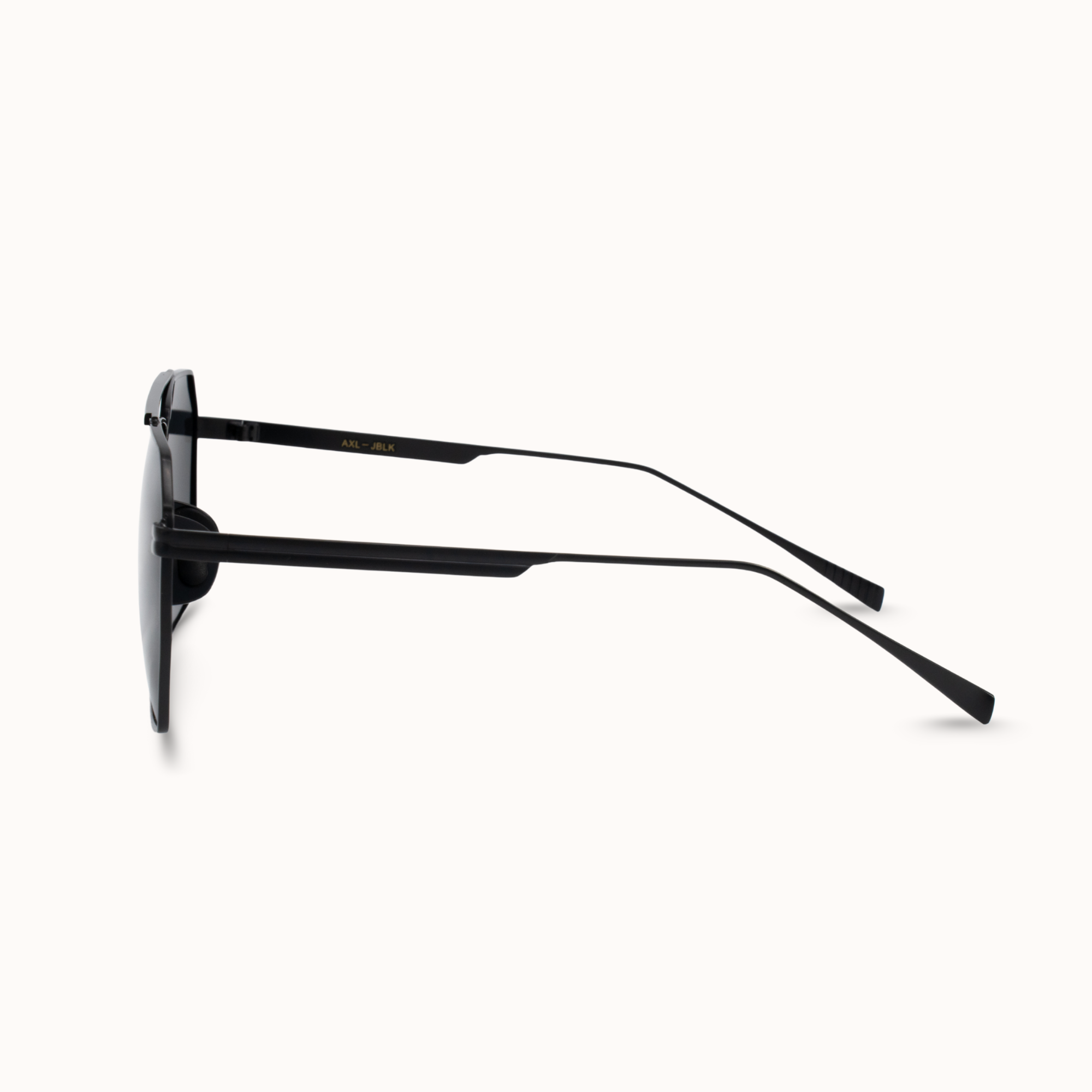 Black sunglasses on a white background