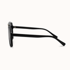 Black sunglasses on a white background