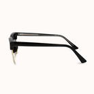 Black sunglasses on a white background