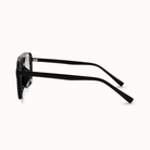 Black sunglasses on a white background