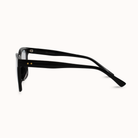 Black sunglasses on a white background