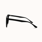 Black sunglasses on a white background
