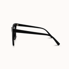 Black sunglasses on a white background