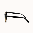Black sunglasses on a white background