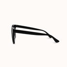 Black sunglasses on a white background