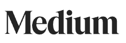 Medium logo in black text on a white background