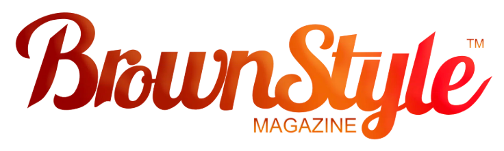 Logo of BrownStyle Magazine with a red and orange color scheme on a white background